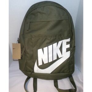 UNISEX‎ NIKE BACKPACK~ARMY GREEN & WHITE~NWT